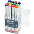 COPIC Layoutmarker Classic Basis-Set, farbig sortiert, 12 Stück