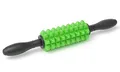 Faszienroller/Massageroller mit Griffen - green