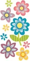 Heyda Sticker HEYDA 203780644 Stick-On's-MixBlumen groß 75 x165 cm