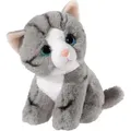 Heunec Plüsch Katze Kuscheltier grau - 14 cm - Spielzeug Plüschtier - Grau
