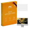 atFoliX Panzerfolie kompatibel mit Apple iMac 24 2021 Schutzfolie, entspiegelnde und stoßdämpfende FX Folie