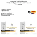Golden Tree Slim Coffee Booster, Stoffwechsel- & Abnehmhilfe, mit Grünem Tee x2