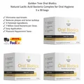 Golden Tree Oral Biotics: Natürlicher Milchsäurebakterien-Komplex, Mundhygien x3