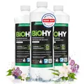 BiOHY Bodenreiniger für alle Wischroboter mit Frühlingsduft (3 x 1 Liter) | Schaumarm & Streifenfrei | Reinigungsmittel Konzentrat für alle Böden