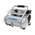 HYUNDAI Silent Kompressor SAC75008 | 8L Kessel | 0.75kW, 9bar | Ansaugleistung 128 L/Min | Luftkompressor leise, ölfrei | 2 Anschlüsse | Flüsterkompressor, Compressor flüsterleise