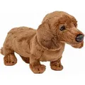 Kuscheltier Hund Dackel 19 cm hellbraun Plüschhund