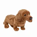 Kuscheltier Hund Dackel 19 cm hellbraun Plüschhund