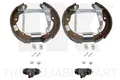 4x Bremsbacken Bremsbackensatz für Trommelbremse Hinten 444363101