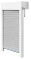 Schellenberg Aufsatzrollladen-Set für Fenster 100 x 120 cm weiß/grau