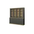 Bücherschrank  Countryside , grau , Maße (cm): B: 198,5 H: 202,1 T: 43.3