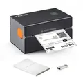 VEVOR Thermo-Etikettendrucker 175x109x94mm Edikettendruckgerät 300DPI Auflösung Labeldrucker Versandetiketten Drucker Bluetooth/USB Automatische Et