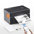 VEVOR Bluetooth Etikettendrucker HD(300DPI), DHL Etikettendrucker mit USB-Anschluss und Automatische Erkennung von Etiketten, Unterstützt Windows/MacOS/Linux, Geeignet für Amazon, Ebay, Etsy, etc