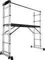 tectake® Aluminium Multigerüst 4 in 1 Belastbarkeit 150 kg