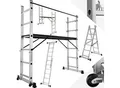 tectake® Aluminium Multigerüst, 4 in 1, stabil, Belastbarkeit 150 kg