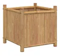 vidaXL Blumentopf Pflanzkübel 50x50x50 cm Bambus (1 St)