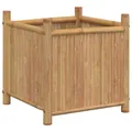 Pflanzkübel Blumenkübel Pflanzcontainer Pflanzgefäße 50x50x50 Cm Bambus