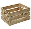 KESPER® Aufbewahrungsbox 69604 (Einzeln), Kiefernholz, Geflammt, Stapelbar (Stapelleiste)