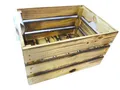 Holzkiste Obstkiste Weinkiste geflammt - L:40xB:30xH:23 cm