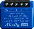 SHELLY 1 Mini Gen3, Bluetooth/WLAN-Funkschalter Relais, 1-Kanal, Unterputz, Schaltaktor