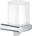 Keuco Seifenspender Elegance, aus Metall und Kristallglas, nachfüllbar ca. 180 ml, Wandmontage