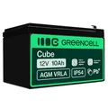 Green Cell AGM 12V 10Ah Akku VRLA Blei-Batterie Bleiakku Ersatzakku Gelakku Akkubatterie Zyklenfest Unbemann UPS USV Notstrom USV-Anlage UPS -Anlage