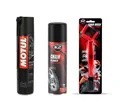 MOTUL MC CARE CHAIN LUBE ROAD C2 KETTENSPRAY + KETTENREINIGER + KETTENBÜRSTE