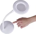 LED Lupenlampe Lupenleuchte 3x Vergrößerung 1200mAh Li-Io Akku ca. 2,5 Laufzeit 3-stufig Dimmbar