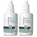 ReaVET Ohrentropfen mit kolloidalem Silber 2 x 50ml I für Hunde & Katzen I SEHR GUT bei Ohrentzündungen, Juckreiz, Keime, Pilze und Bakterien, Ohrenpflege, Ohrenhygiene, Gesunde Ohren I im 2er Set