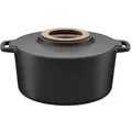 Fiskars Norden Gusseisen Kasserolle, Induktion geeignet 1026567 , 1 Kasserolle, Fassungsvermögen: 6 Liter