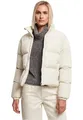Urban Classics Damen Ladies Short Peached Puffer Jacket Jacke, whitesand, XS