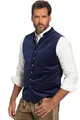 JP 1880 Herren, Tracht, Samt, Stehkragen, Strickrücken, bis Gr. 70 Weste, tiefblau, 34