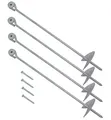 4x Erdanker 60cm Bodenanker f Schaukel Spielturm Erdnagel Befestigungsanker Zelt