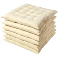STUHLKISSEN 6er-Set creme 40/40/6,5 cm