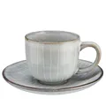 BUTLERS Espressotasse 90ml HENLEY Steinzeug Geschirr Kaffeetasse | Tasse für Tee Chai Latte Espresso Macchiato | Landhausstil reaktive Glasur | Mikrowellen- & spülmaschinenfest