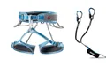 Ocun Via Ferrata Twist Tech Captur Pro Swivel Set, Farbe:Grey/Blue, Größe:XS-M
