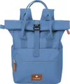 travelite Freizeitrucksack Rucksack mit Laptopfach Basic Short Handle Rollup Backpack 11L Denim blau