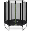 VirtuFit Kindertrampolin mit Sicherheitsnetz - Schwarz - 140 cm - Gartentrampoline