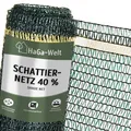 Schattiernetz Sichtschutznetz Sonnenschutz Netz HaGa® 40% 3m Höhe (Meterware)