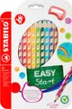 STABILO Buntstift STABILO EASYcolors - 12er Pack mit Spitzer, für Rechtshänder, Made in Germany