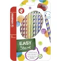 STABILO® Ergonomischer Buntstift für Rechtshänder - STABILO EASYcolors - 12er Pack mit Spitzer - mit 12 verschiedenen Farben