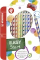 STABILO Dreikant Buntstifte EASYcolors 12er Etui für Rechtshänder