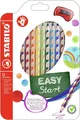 Ergonomischer Buntstift für Rechtshänder - STABILO EASYcolors - 12er Pack mit Sp