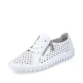 Rieker Damen Low-Top Sneaker M2300, Frauen Halbschuhe,Turnschuhe,Laufschuhe,straßenschuhe,Strassenschuhe,Sportschuhe,Weiss (80),38 EU / 5 UK