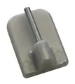 Gardinia Klebehaken silber matt, Höhe 11 mm, 4 Stück  Vitragestangen