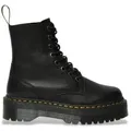 Dr Martens für Damen. 26378001 Jadon III Lederstiefel schwarz (38), 5 bis 8 cm, Schnürsenkel, Reißverschluss, Lässig