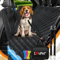 Lovpet® 2in1 Hundedecke für Auto Rückbank & Kofferraum mit Seitenschutz und Sichtfenster Kofferraumschutz - Wasserabweisende Hunde Autoschondecke Universal Autodecke Rücksitz Inkl. Zubehör, Schwarz