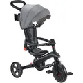Globber Explorer Trike Foldable 4in1 Kinderwagen Dreirad Laufrad 10/8,5 Zoll Faltbar Höhenverstellbar Grau