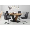 HELA Esszimmerstuhl Linda S Schwingstuhl BESTSELLER (Set, 2 St), mit Taschenfederkern Sitz, mit 140KG belastbar, Freischwinger schwarz
