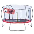 HUDORA Fantastic Trampolin, Trampolin Outdoor mit Sicherheitsnetz, Gartentrampolin für Kinder und Erwachsene, Mehrfarbig