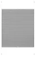 GARDINIA Plissee ohne Bohren, Zum Klemmen, Blickdicht, Falt-Rollo zur Verdunklung, Sichtschutz, Verstellbar von 6 mm - 30 mm, Greta, Steingrau, 50 x 130 cm
